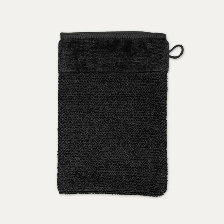 Handtucher MÖVE | Bamboo Luxe Waschhandschuh 20X15 Cm(Black)