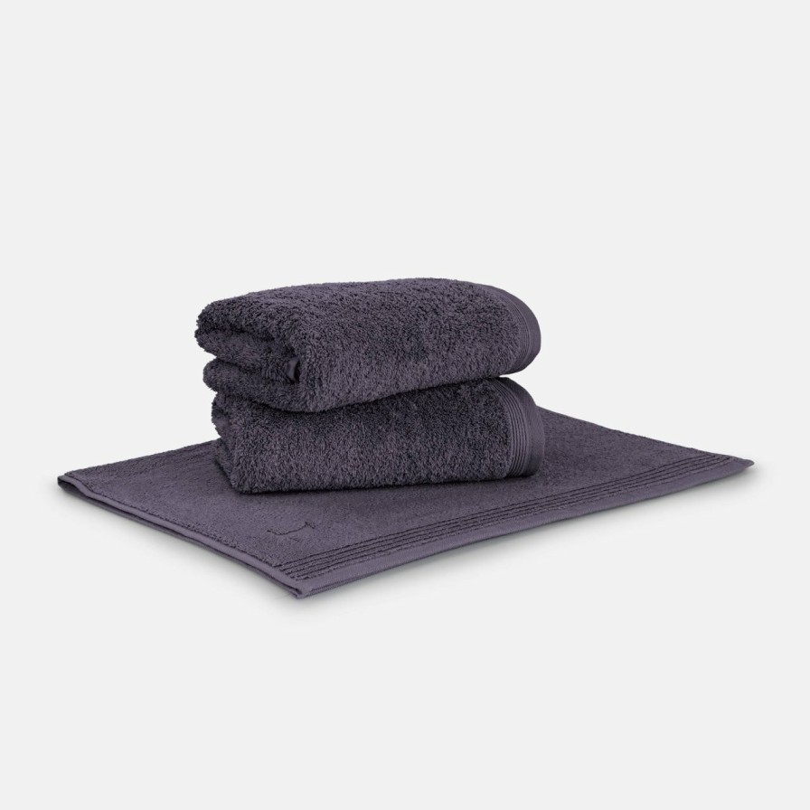 Handtucher MÖVE | Badvorlage-Handtuchset 3-Tlg(Dark Grey)