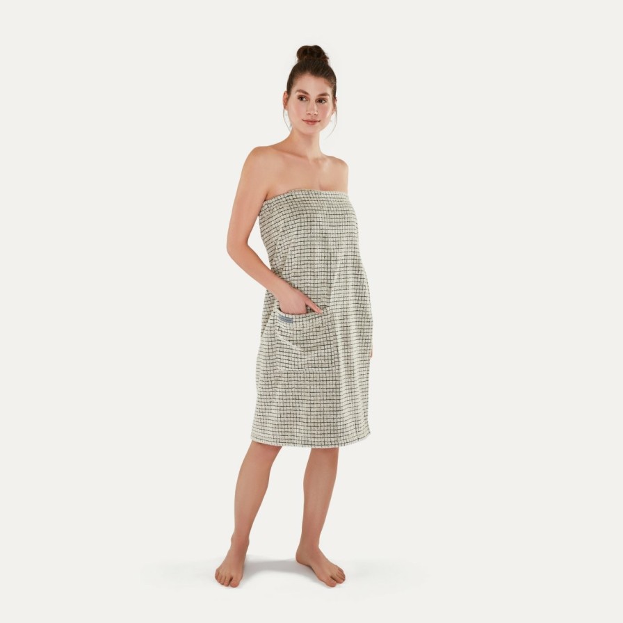 Bademantel MÖVE | Eden Sarong Gr. 40/48(Nature/Black)