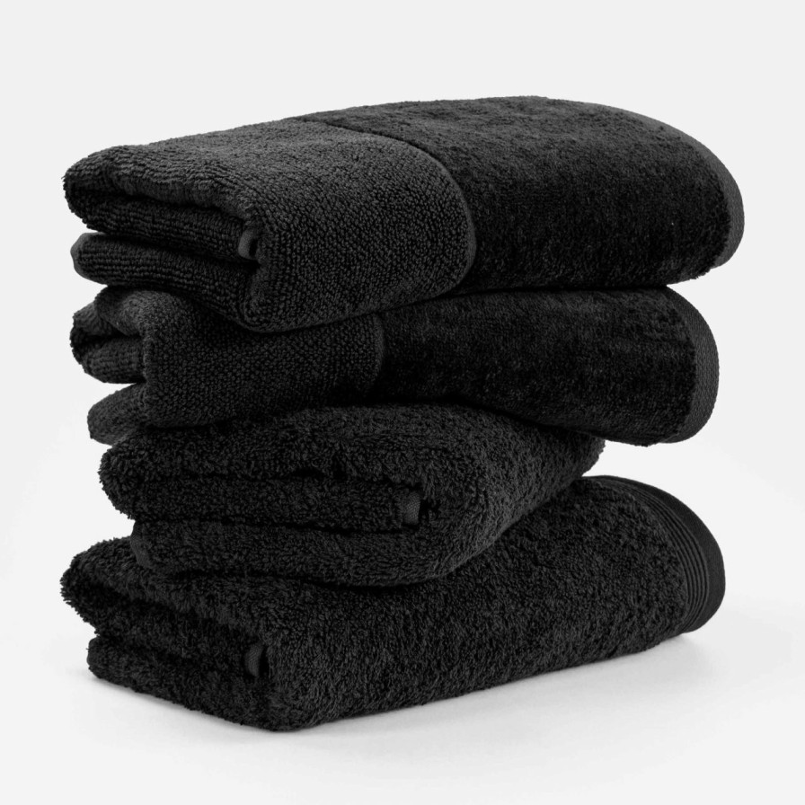 Handtucher MÖVE | Premium-Set Handtuchset 4-Tlg(Schwarz)