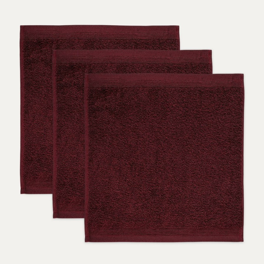 Handtucher MÖVE | Superwuschel Seiftuch 3X30X30 Cm(Burgundy)