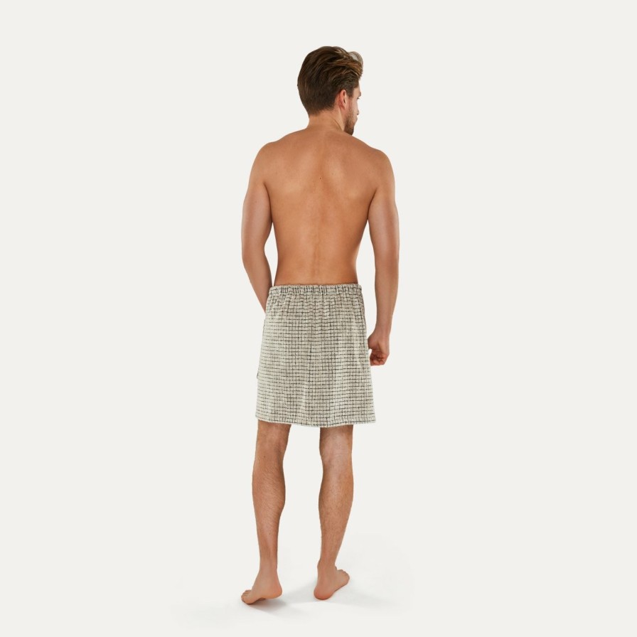 Bademantel MÖVE | Eden Kilt Gr. 48/56(Nature/Black)