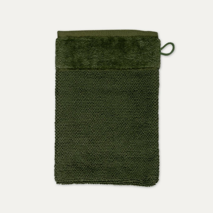 Handtucher MÖVE | Bamboo Luxe Waschhandschuh 20X15 Cm(Olive)