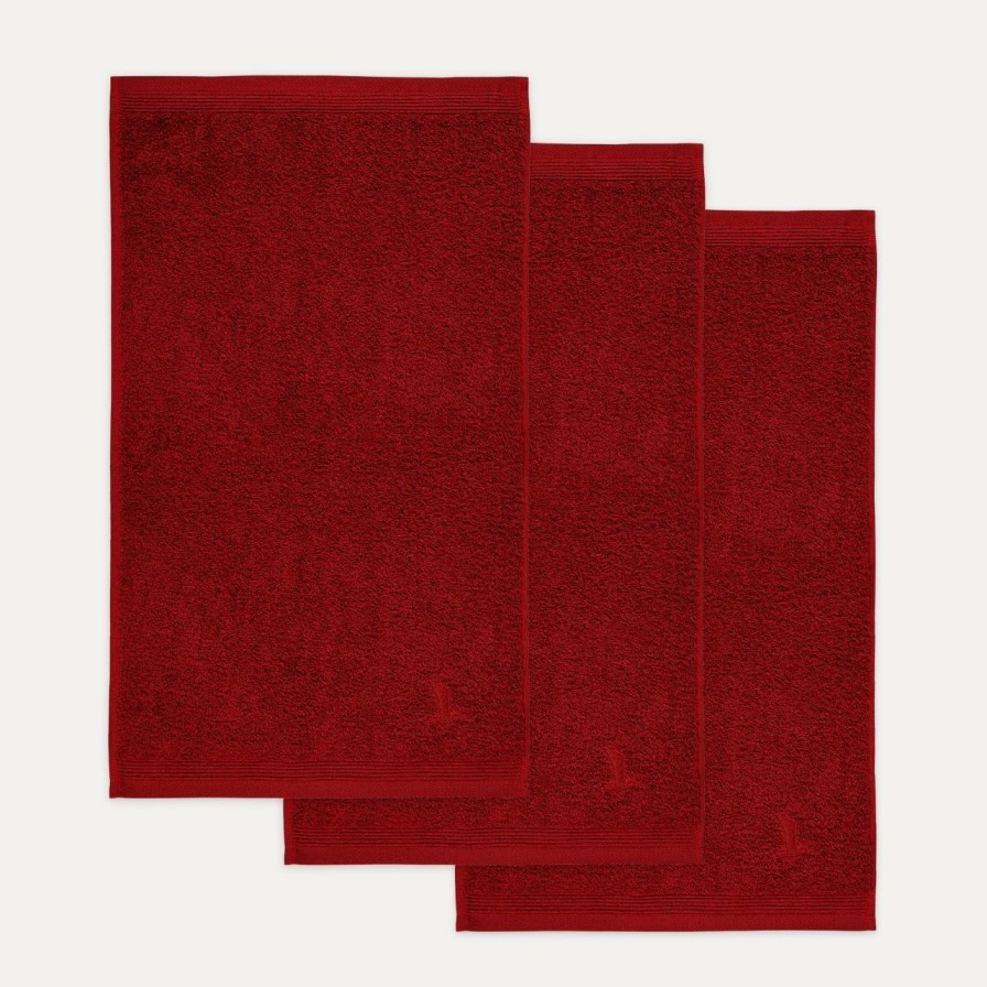 Handtucher MÖVE | Superwuschel Gastetuch 3X30X50 Cm(Ruby)