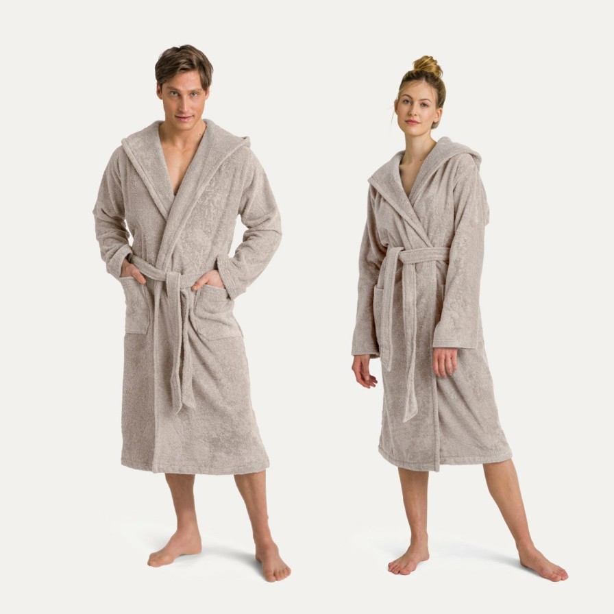 Bademantel MÖVE | Superwuschel Kapuzenmantel Beige(Cashmere)