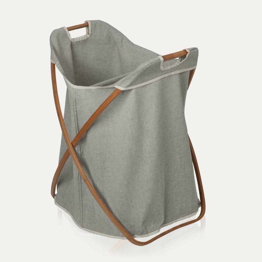 Accessoires MÖVE | Bamboo Waschekorb(Grey)