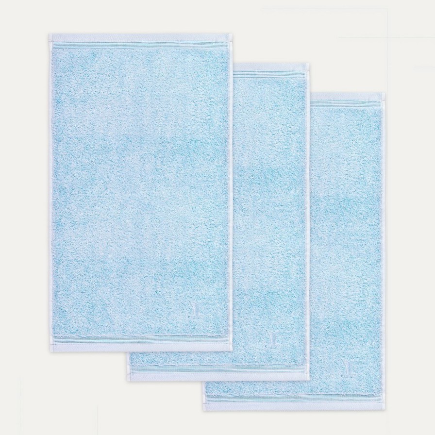 Handtucher MÖVE | Superwuschel Gastetuch 3X30X50 Cm(Aquamarine)