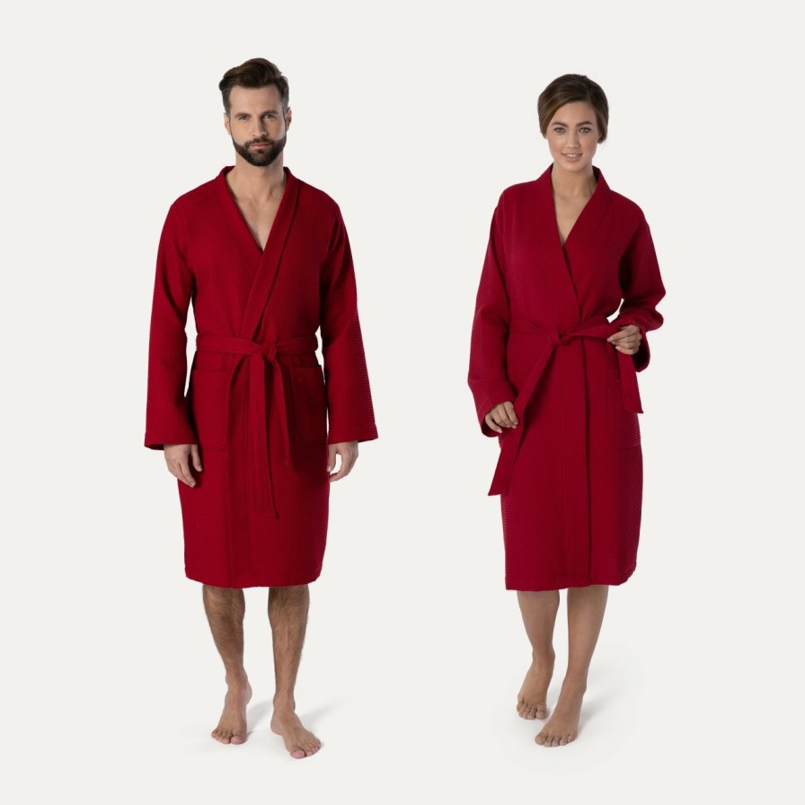 Bademantel MÖVE | Homewear Kimono Rot(Ruby)