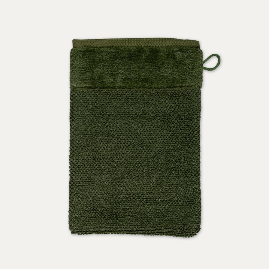 Handtucher MÖVE | Bamboo Luxe Waschhandschuh 20X15 Cm(Olive)