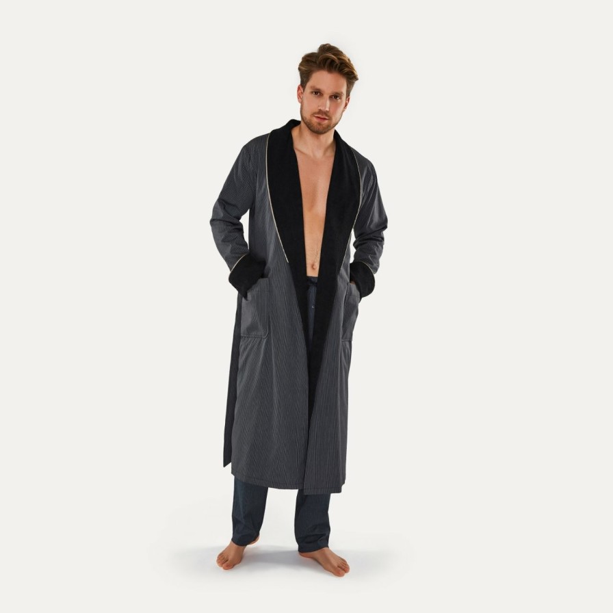 Bademantel MÖVE | Homewear Morgenmantel Grau(Grey)