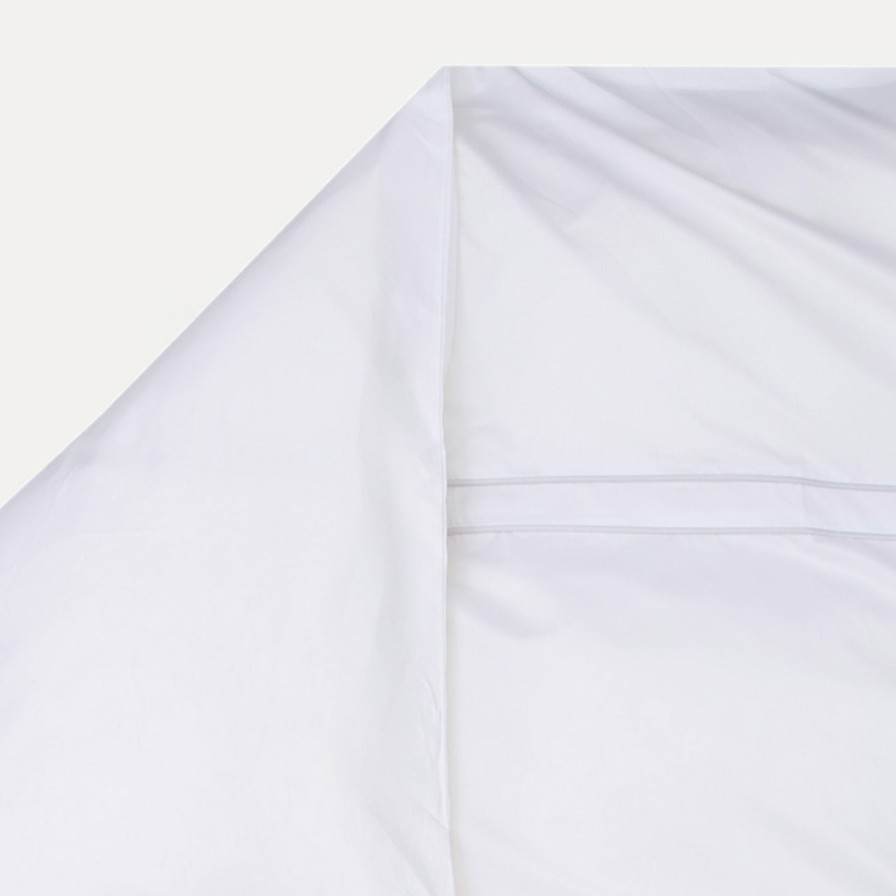 Bettwasche MÖVE Bettwasche 135X200 | Noblesse Bettwasche 135X200 Cm + 80X80 Cm(White/Moonlight)