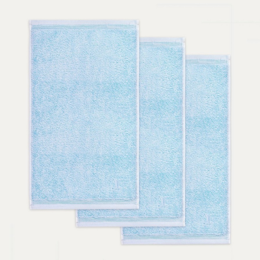 Handtucher MÖVE | Superwuschel Gastetuch 3X30X50 Cm(Aquamarine)