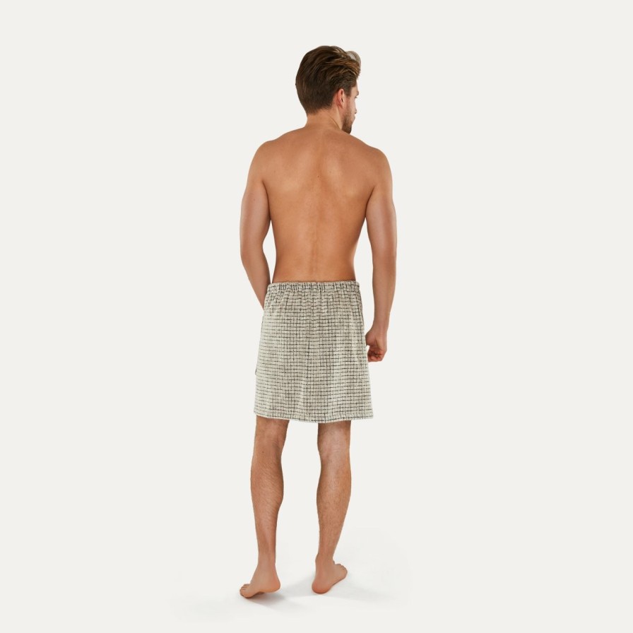 Bademantel MÖVE | Eden Kilt Gr. 48/56(Nature/Black)