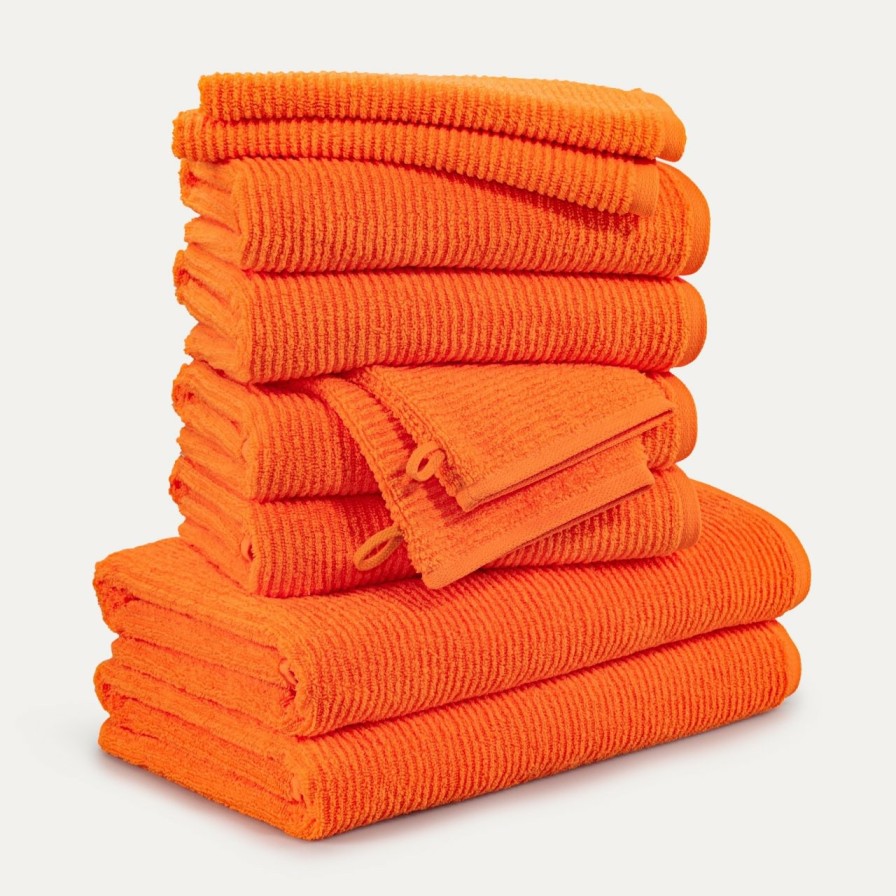 Handtucher MÖVE | Starter Handtuchset 10-Tlg(Orange)